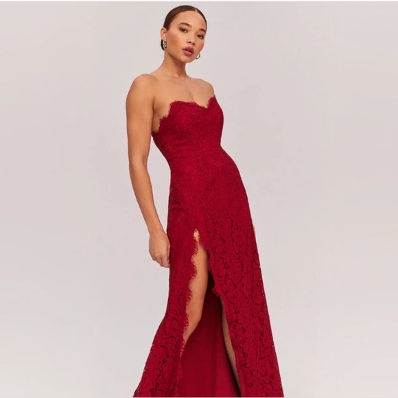 Fame and Partners Twilight Dress Lace Maxi Gown